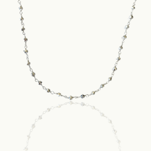 Silver Pirate Gemstone Necklace