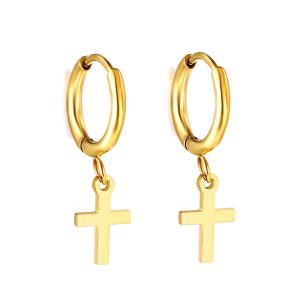 Cross Sleeper Earrings