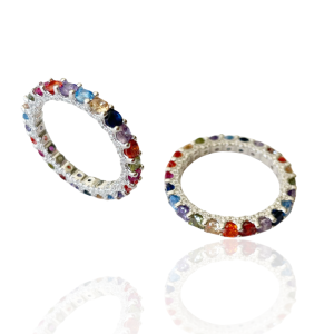 Eternity Multi Colour Ring
