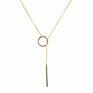 Circle Sliding Bar Necklace