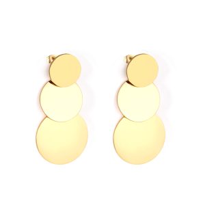 Coin Stud Earrings