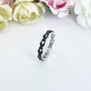 Black CZ Eternity Ring