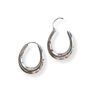 Large Tapered Teardrop Hoops