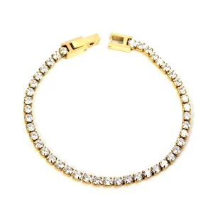 3mm Round Clear CZ Tennis Bracelet